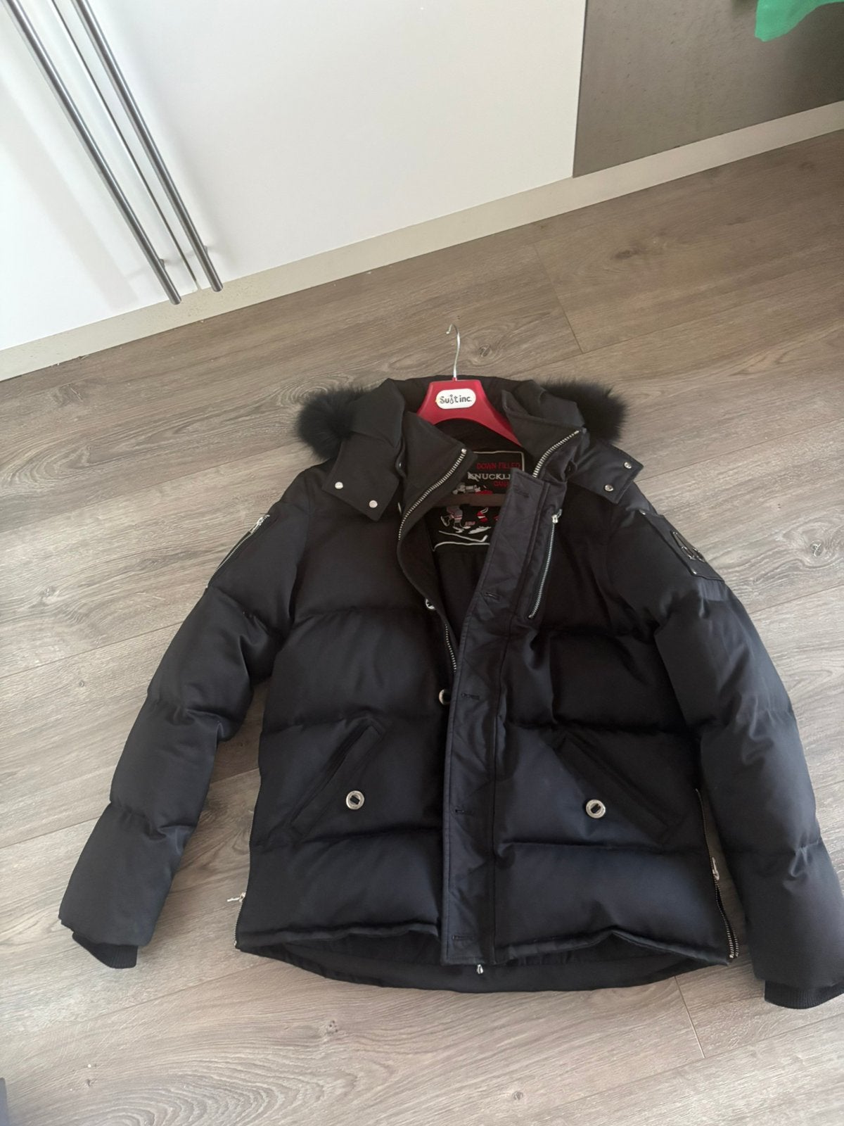Originele Moose Knuckles jas maat L, Kleding | Heren, Ophalen of Verzenden, Zo goed als nieuw, Zwart