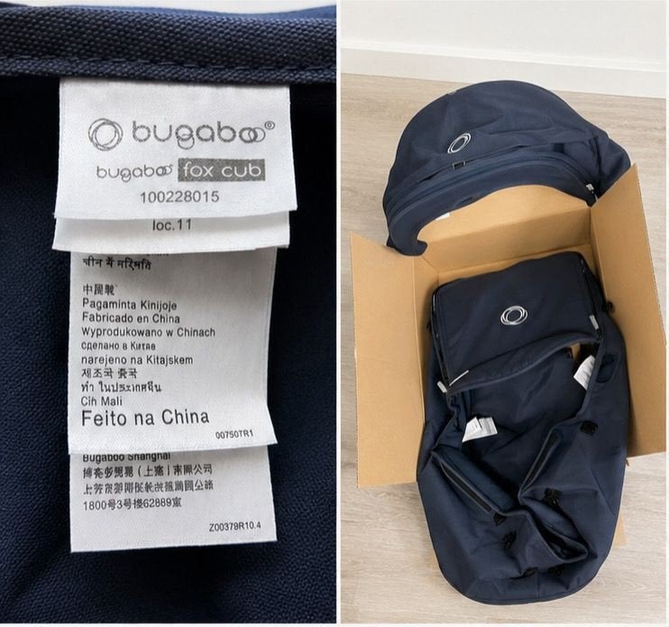 Bugaboo Fox Cub Bekledingset - Stormy Blue nieuw, Nieuw, Bugaboo, Met reiswieg, Ophalen