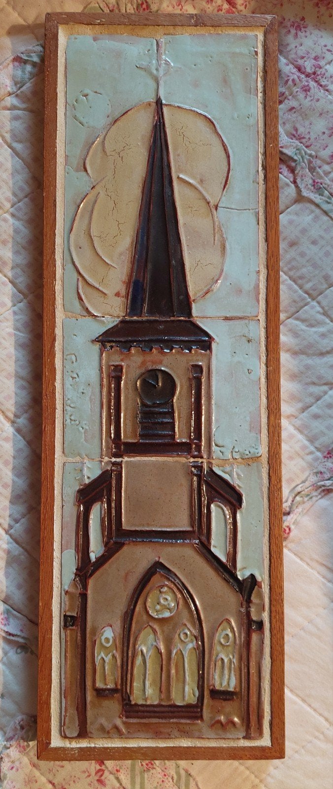Westerhoven kerk Joop Rietveld tegeltableau., Antiek en Kunst, Ophalen of Verzenden