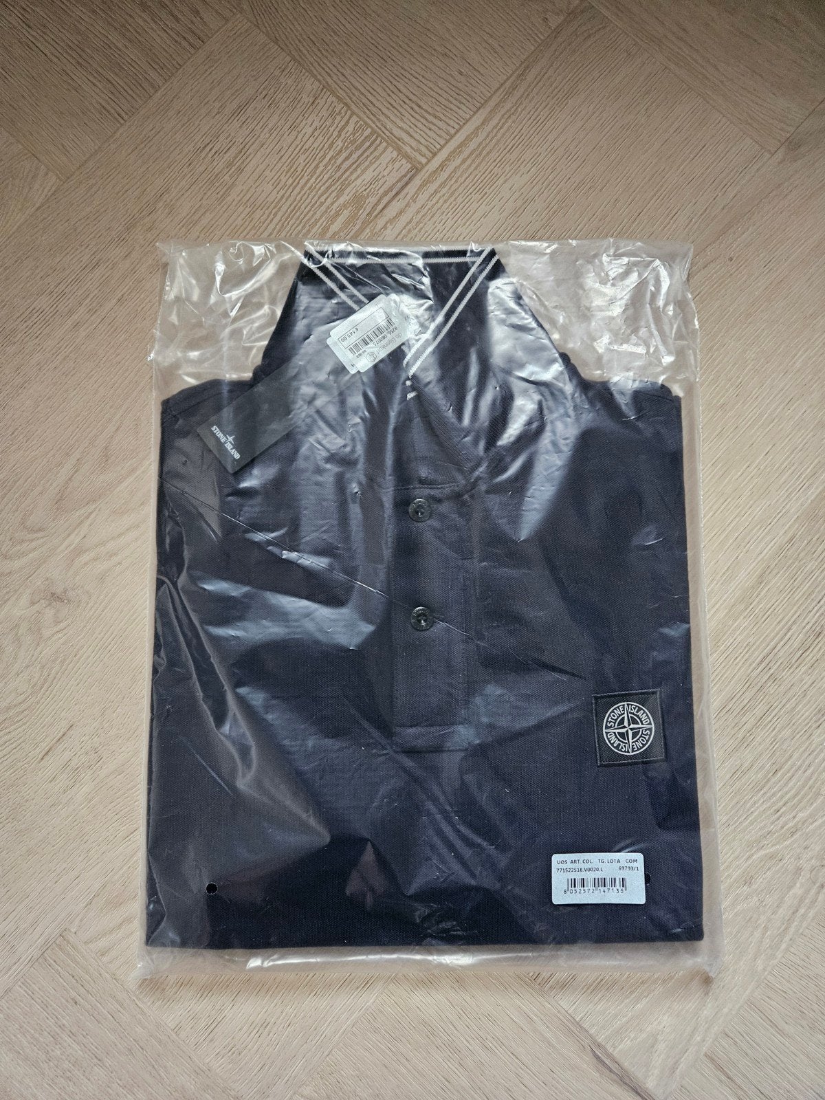 Stone Island Polo Shirt, Maat 52/54 (L), Zwart, Nieuw, Ophalen of Verzenden