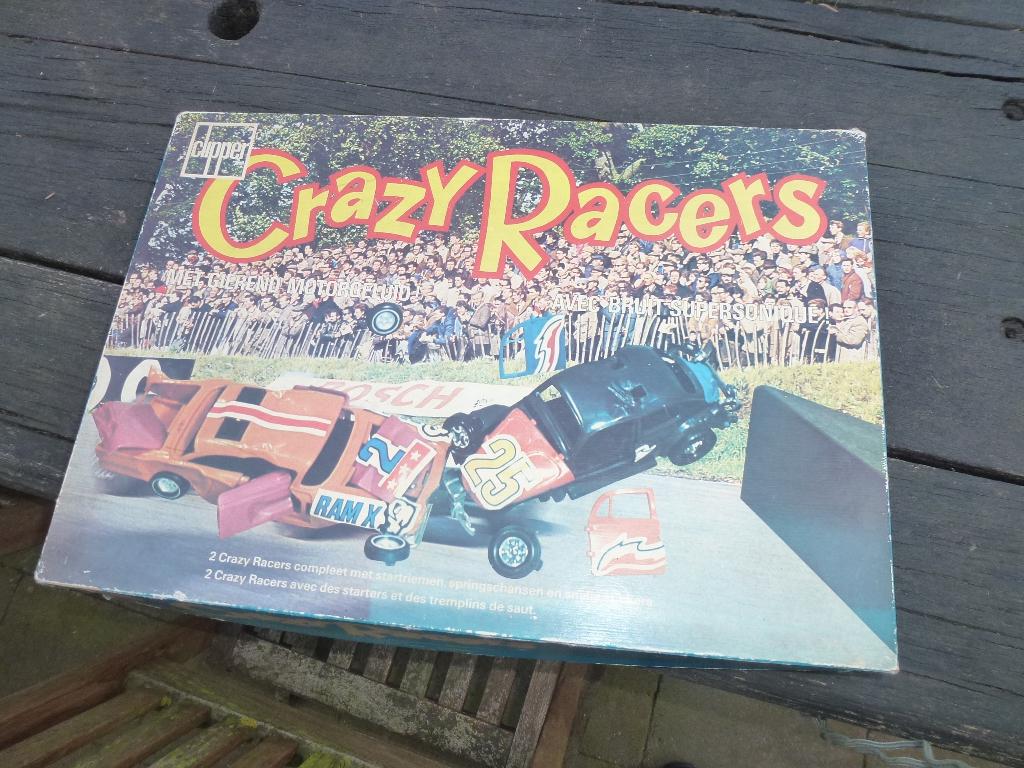 Crazy Racers!! Speelgoed uit de Seventies!!, Ophalen of Verzenden, Gebruikt