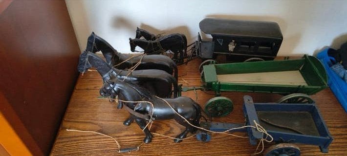 Prachtige paarden koetsen 3 stuks, Ophalen of Verzenden