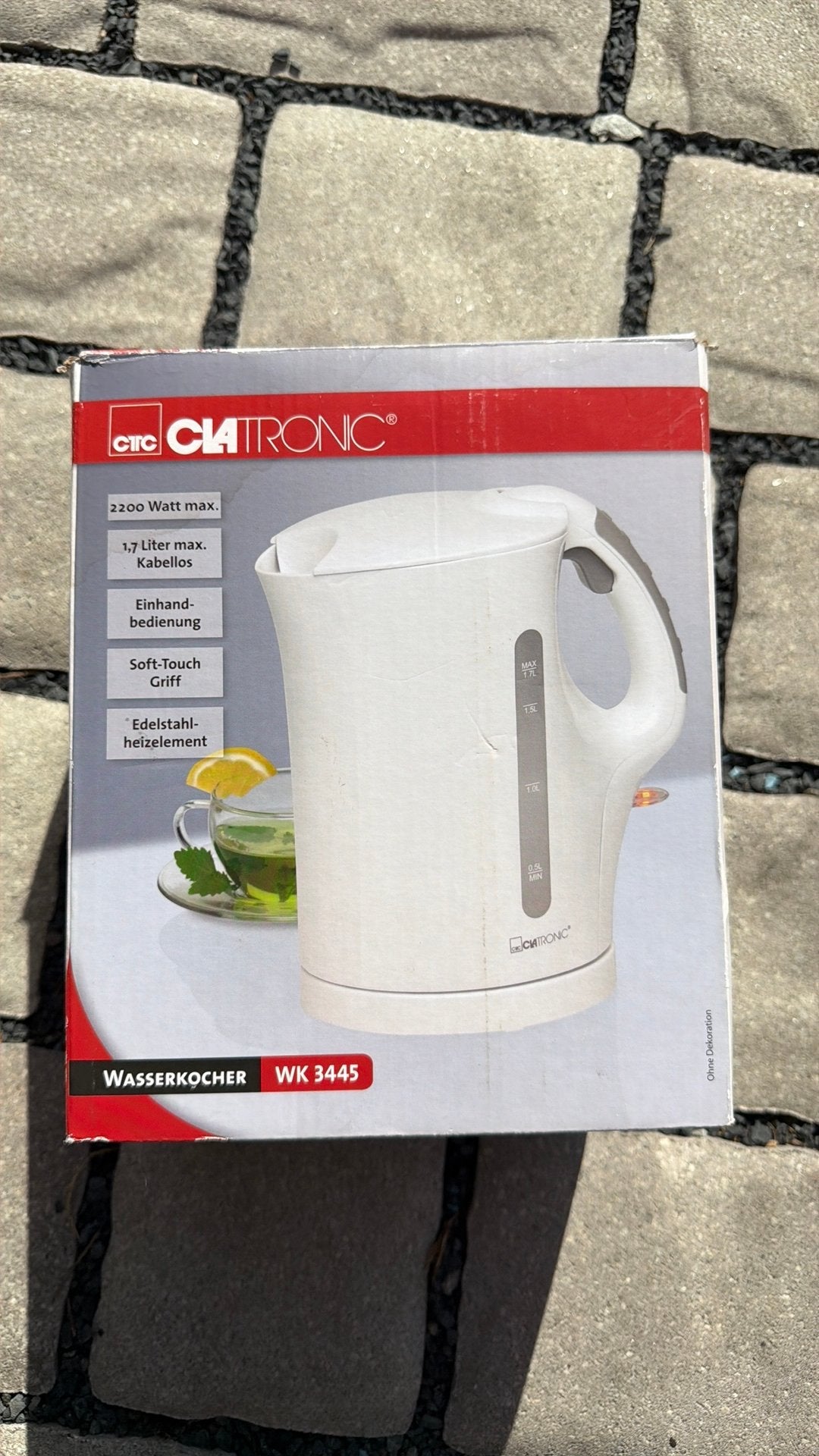 Clatronic waterkoker, Witgoed en Apparatuur, Waterkokers, Minder dan 1 liter, Ophalen