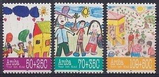 Aruba 168/70 postfris Kinderpostzegels 1995, Ophalen of Verzenden, Postfris