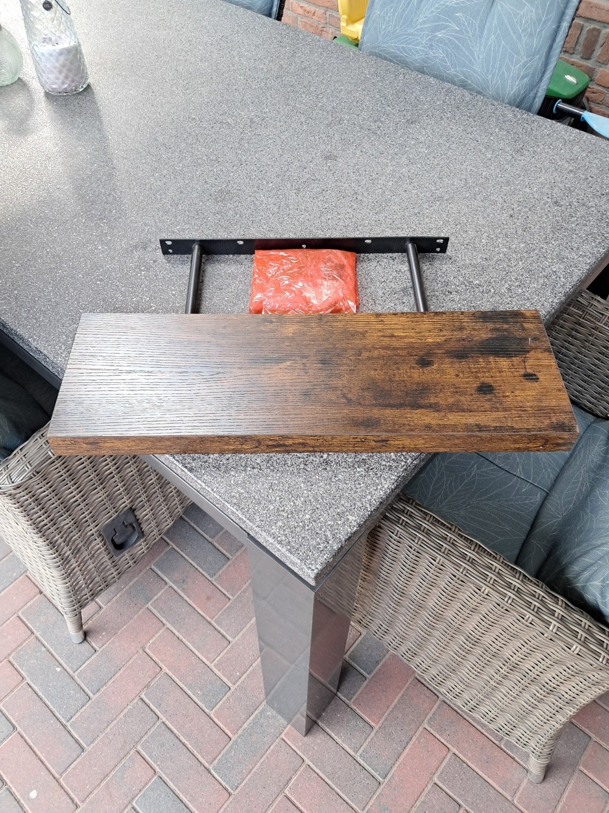 Zwevend wandrek(schap) 60x20x3.8 cm met blinde bevestiging, Ophalen, Nieuw