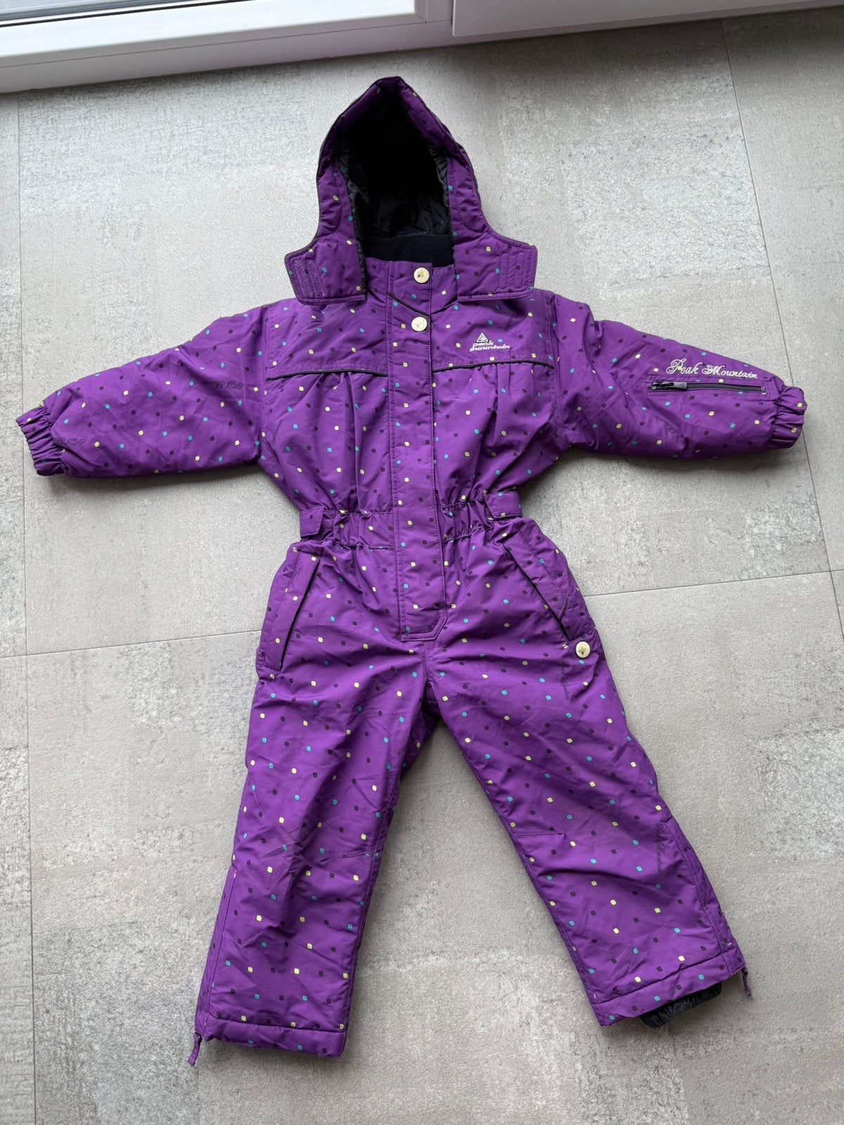 Peak mountain Kinder skypak 4 jaar, Kleding | Dames, Wintersportkleding, Ophalen of Verzenden, Zo goed als nieuw, Maat 34 (XS) of kleiner