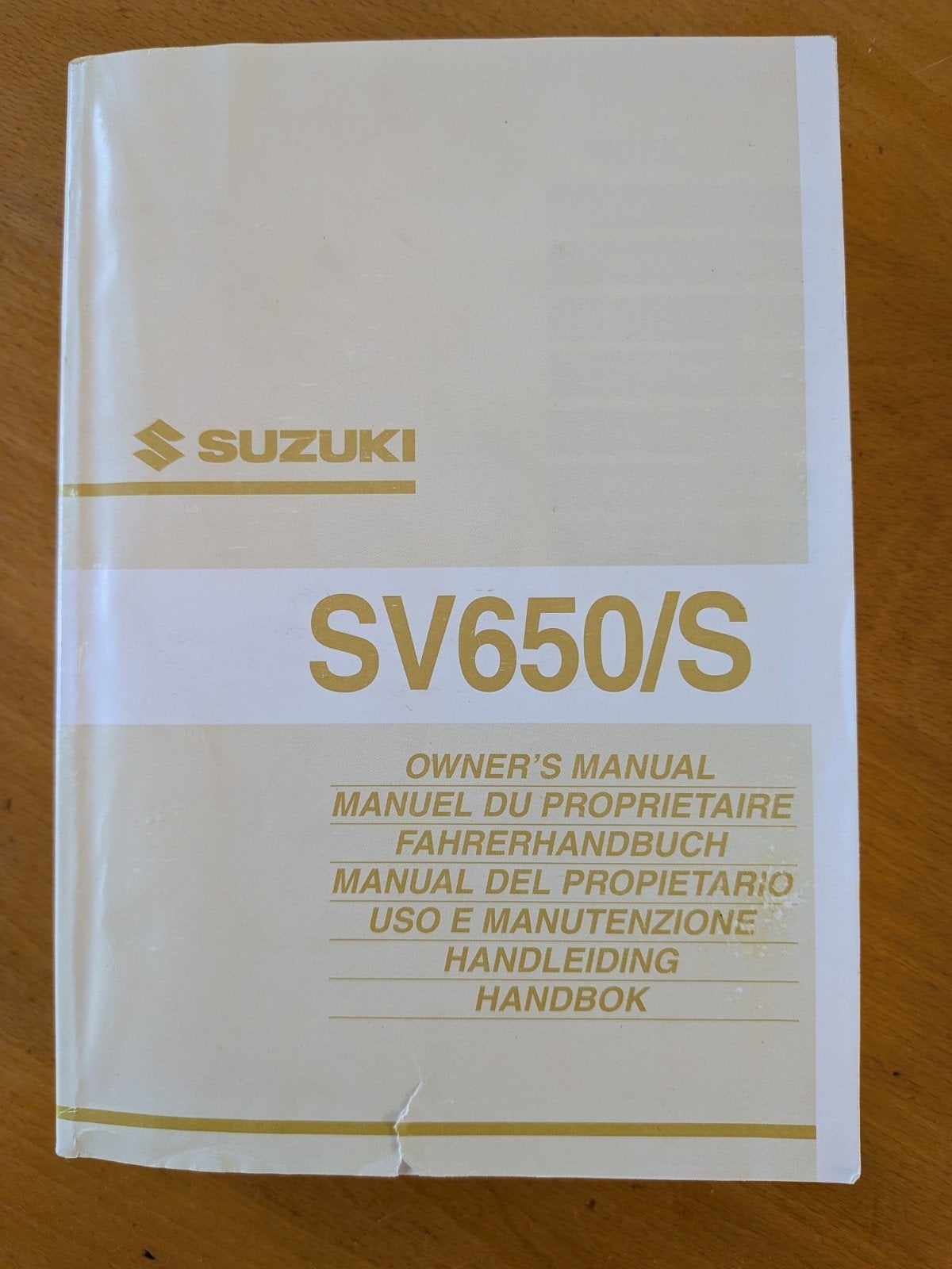 Sv650 1999/2002 gen1 handleiding, Motoren, Ophalen of Verzenden, Suzuki