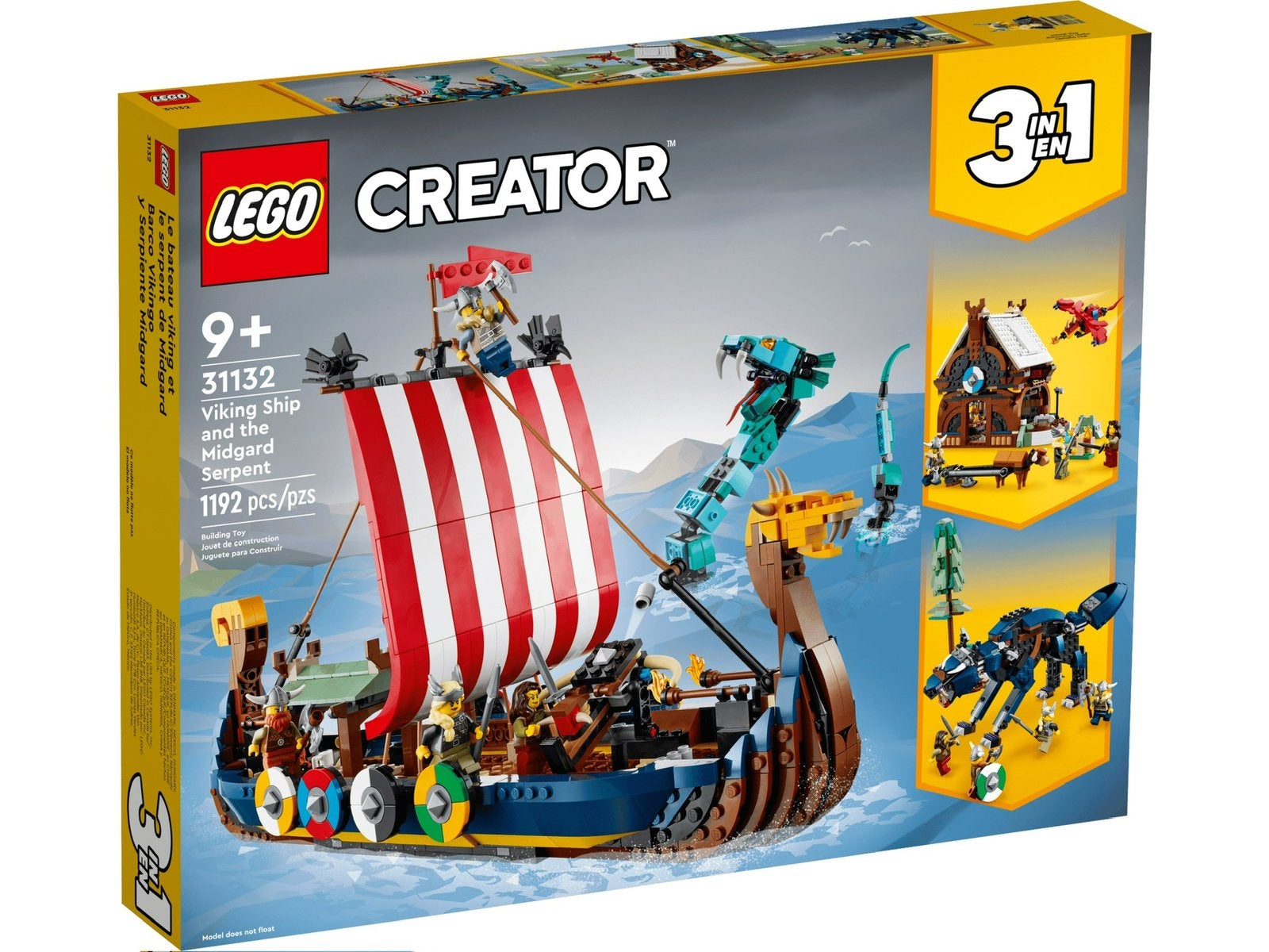 Lego 31132 Viking Schip Ongeopend, Lego, Nieuw, Ophalen of Verzenden, Compleet