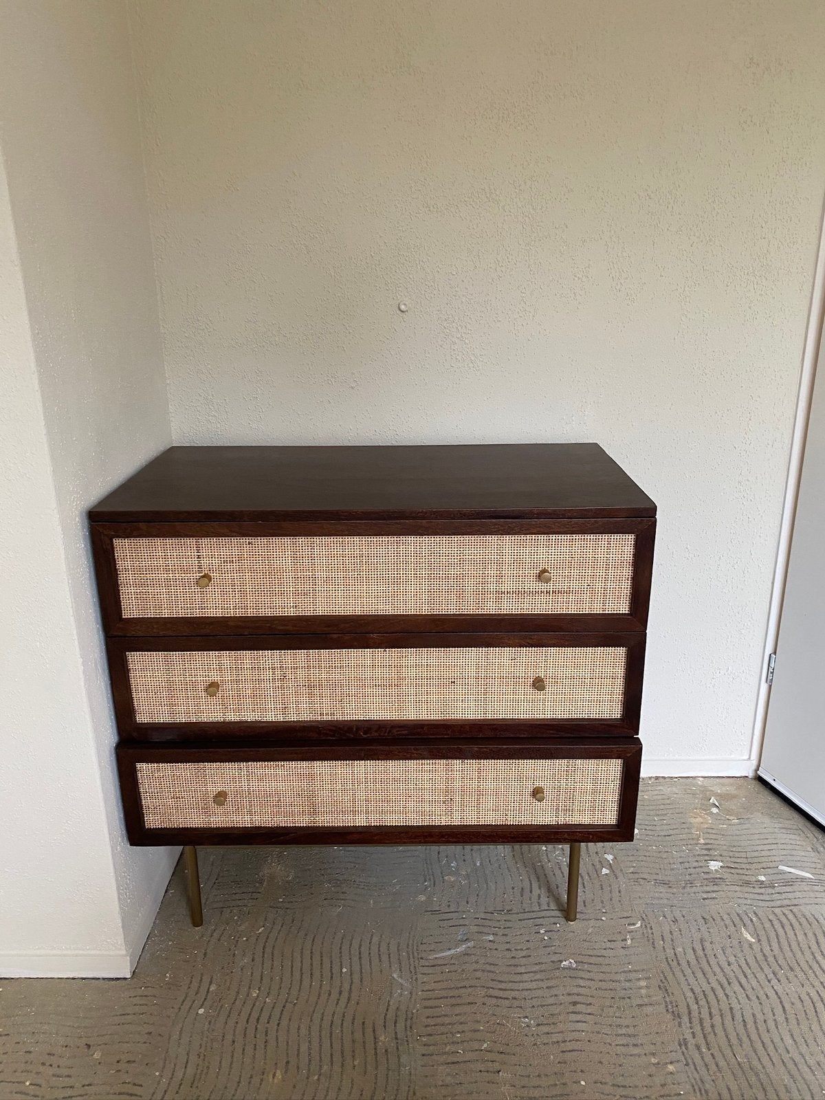ladekast / dressoir met rotan (webbing) fronten, Zo goed als nieuw, Minder dan 100 cm, 25 tot 50 cm, 50 tot 100 cm