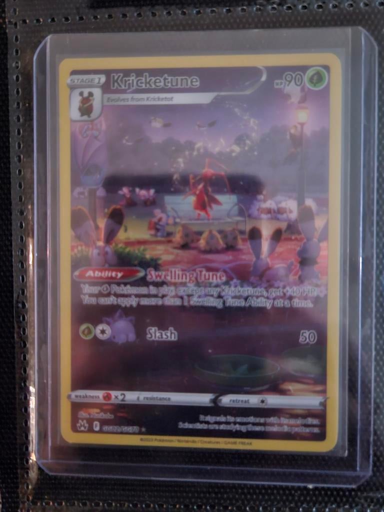 Pokemon Kricketune GG02/GG70 Crown Zenith, Ophalen of Verzenden, Zo goed als nieuw, Losse kaart, Foil