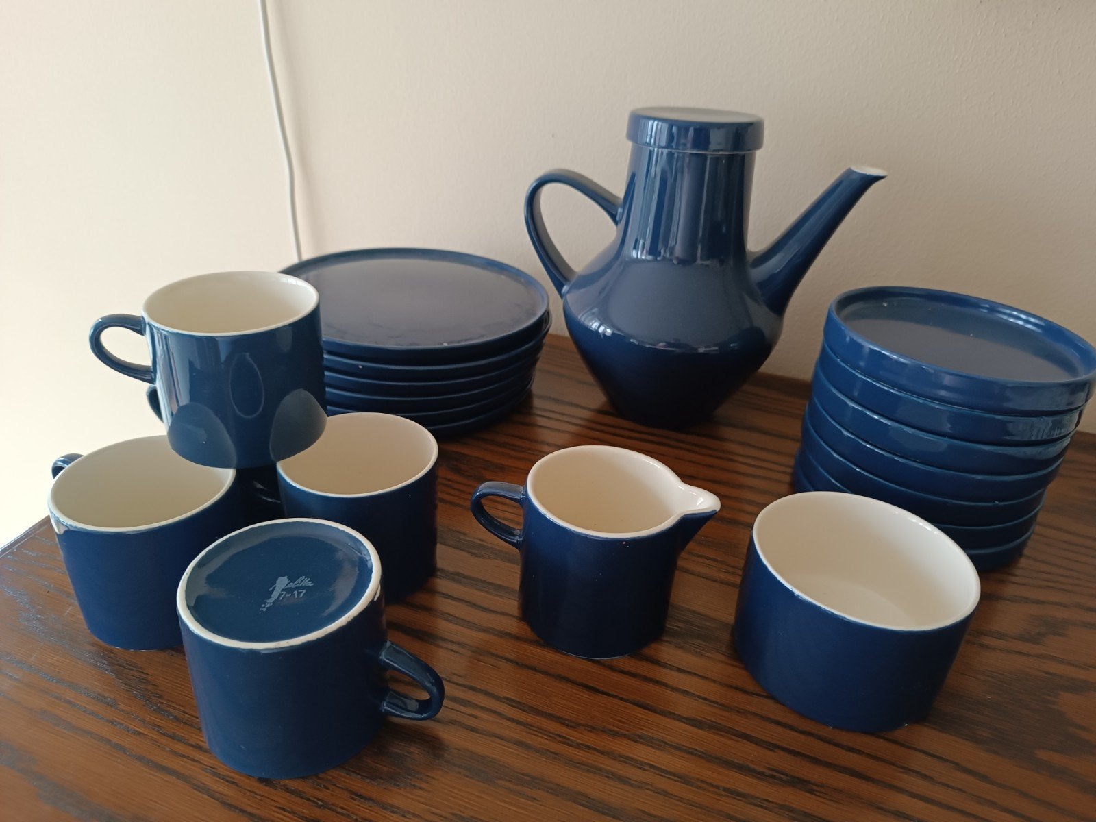 Vintage Melitta koffieservies - Kobaltblauw, Ophalen