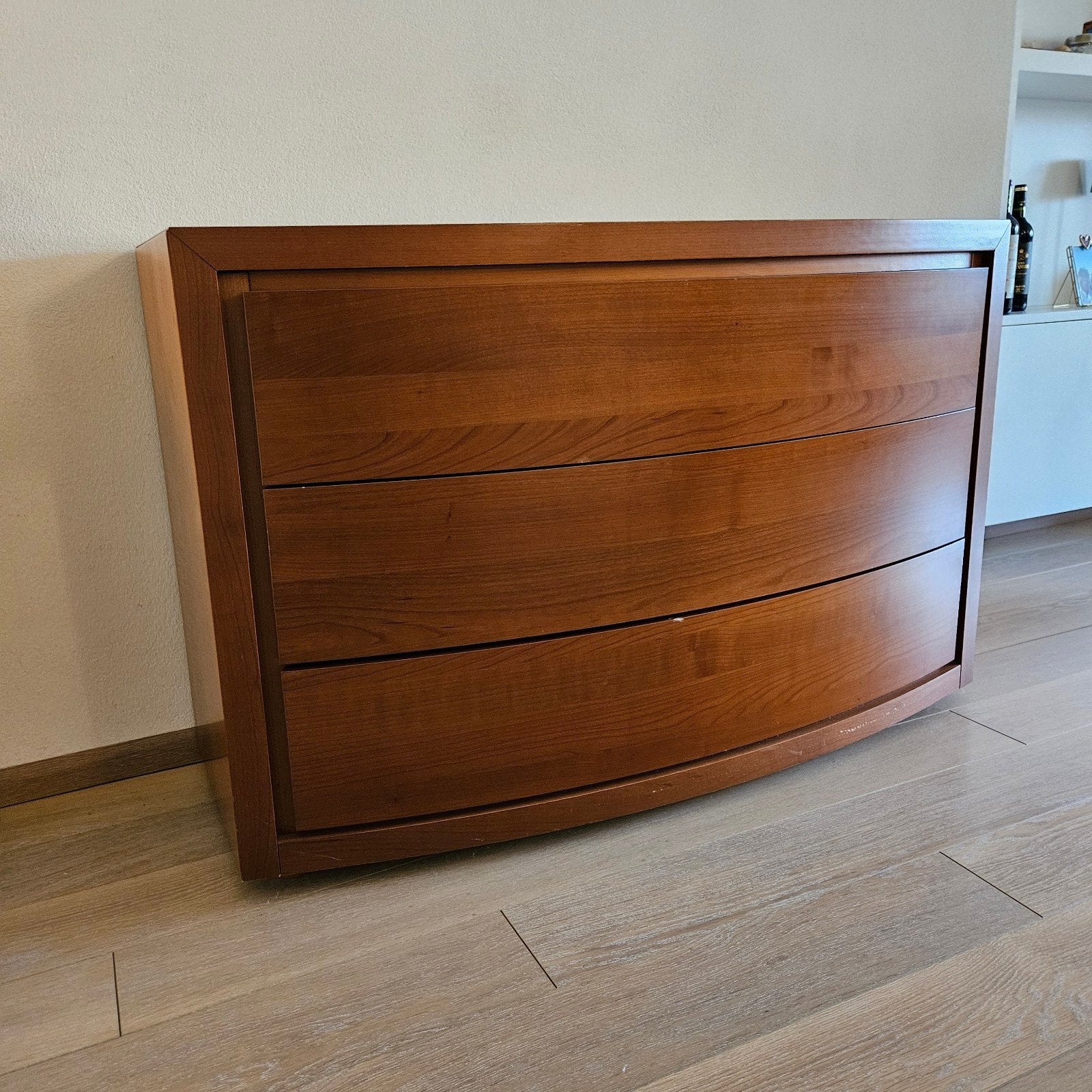 Italiaans Design Dressoir - Kersen Fineer, Gebruikt, 100 tot 150 cm, Italiaans Design, Ophalen of Verzenden