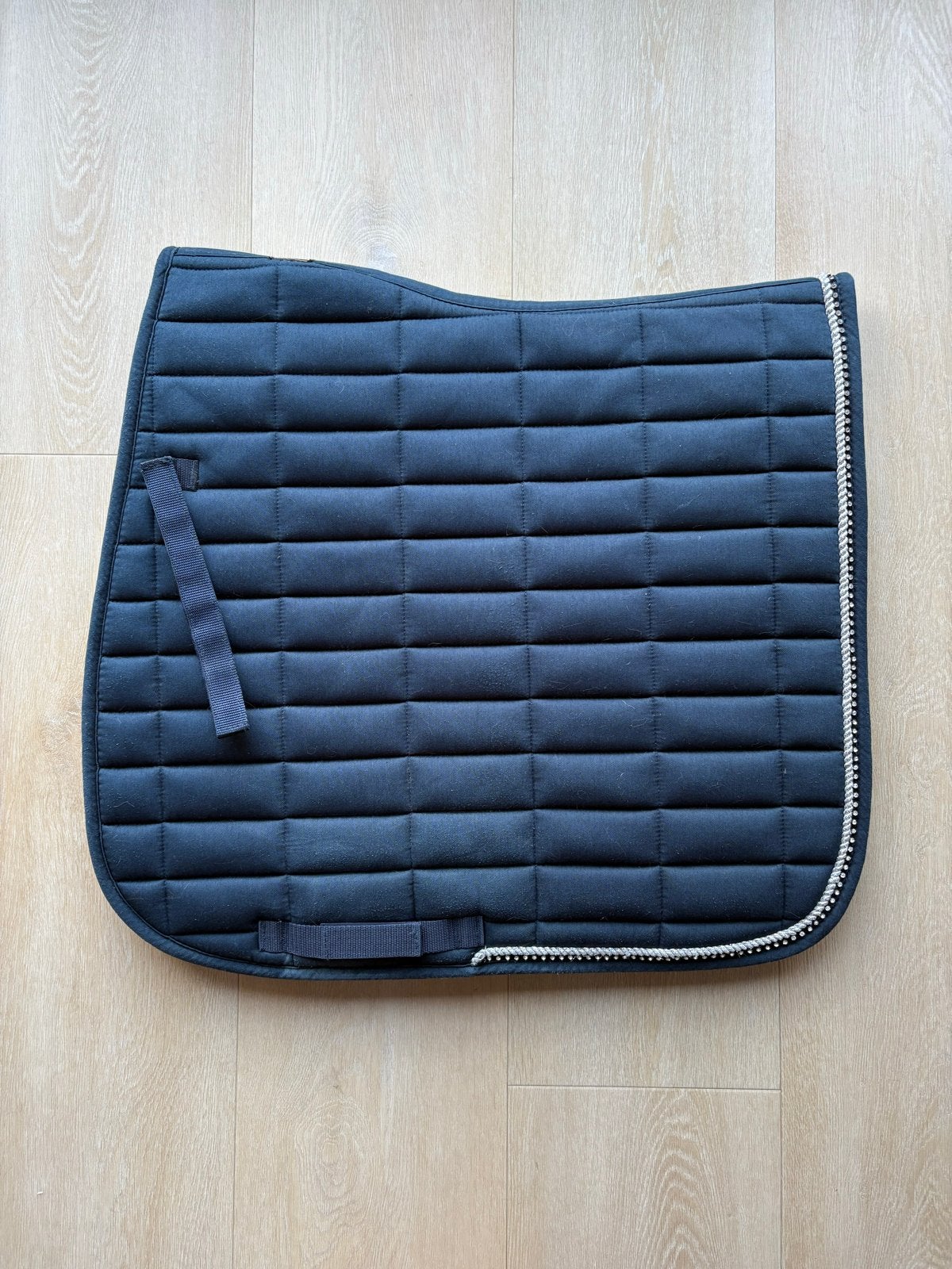 BR Glamour Chic Donkerblauw-zilver Maat Full Dressuur, Dieren en Toebehoren, Dressuurdekje, Blauw, Full (L), Ophalen