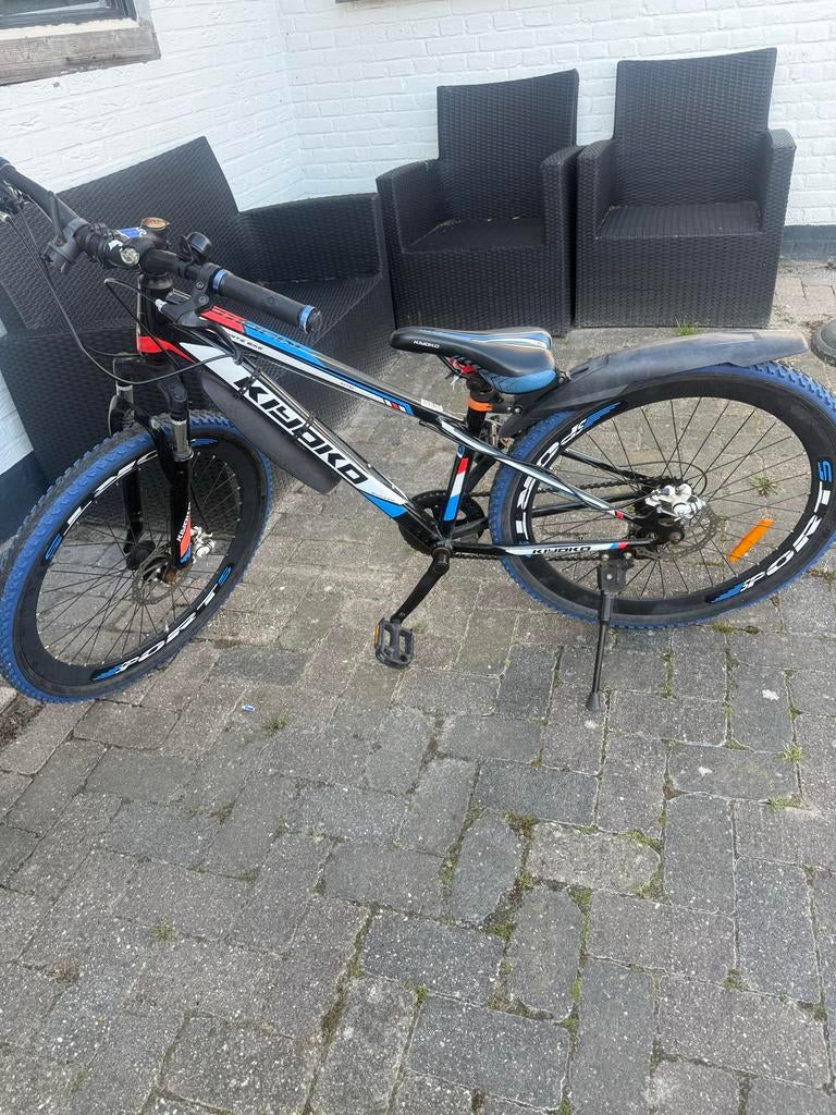 Kiyoko Mountainbike - Zwart/Blauw, Fietsen en Brommers, Overige merken, Gebruikt, Hardtail, Heren