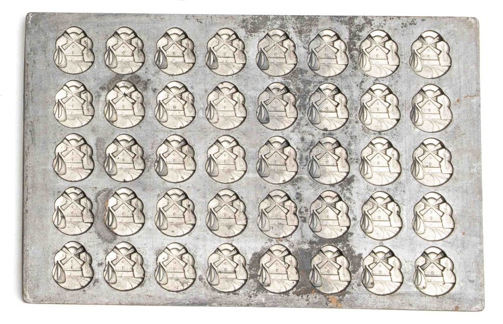 Vintage metalen chocolade mallen (7) lees beschrijving, Antiek en Kunst, Ophalen