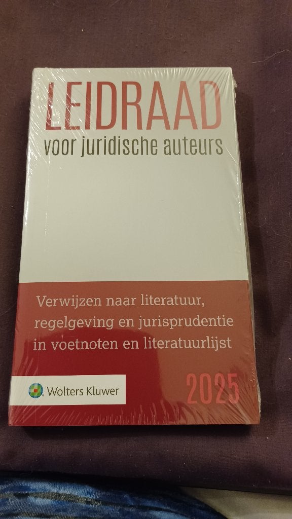 Leidraad voor juridische auteurs 2025 - Nieuwstaat, Nieuw, Ophalen of Verzenden, WO, Wolters Kluwer