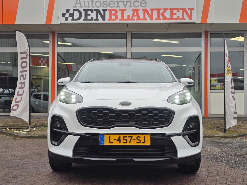 Kia Sportage 1.6 T-GDI Black Edition Automaat BJ.2021 / Pano, 15 km/l, Gebruikt, 4 cilinders, Wit