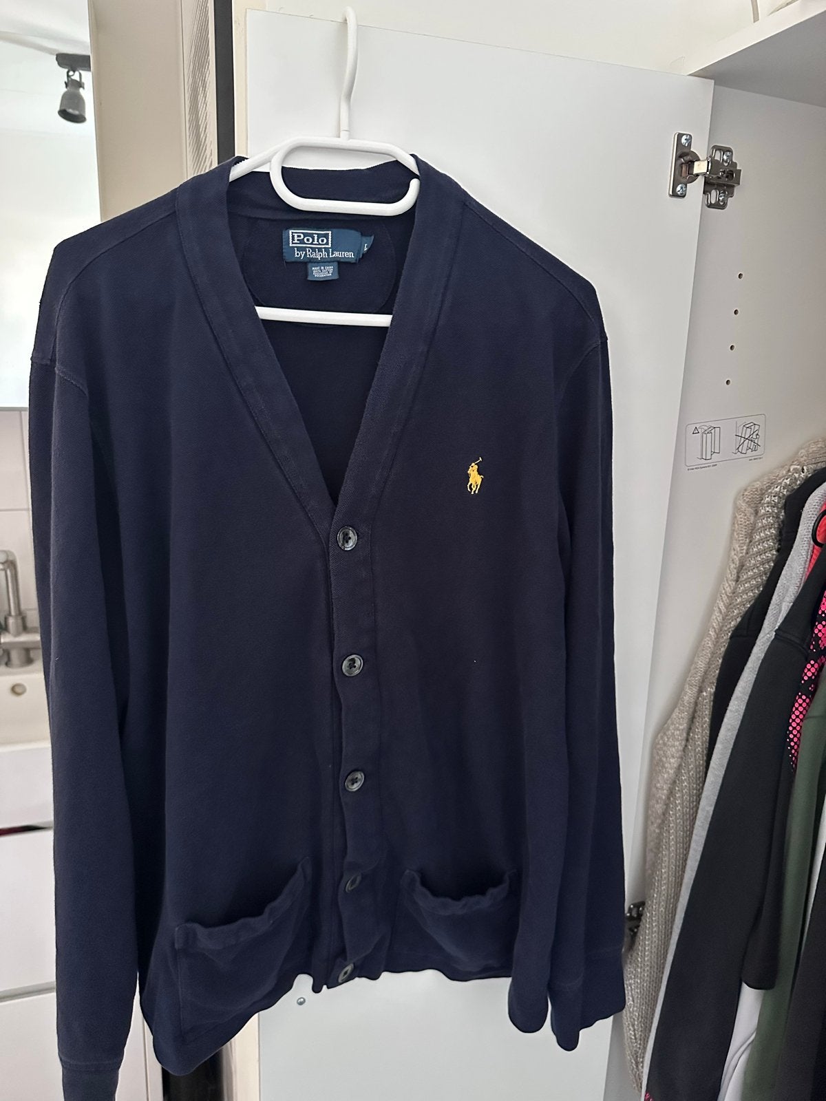Polo Ralph Lauren vest - Maat L - Donkerblauw, Ophalen of Verzenden, Zo goed als nieuw, Maat 52/54 (L), Blauw