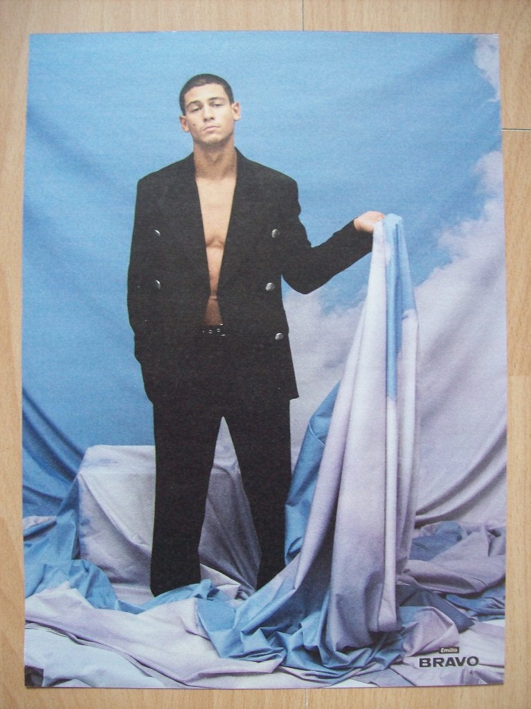 Poster van Emilio Sakraya uit Duits tijdschrift Bravo, Ophalen of Verzenden, Nieuw, A4 of kleiner, Muziek