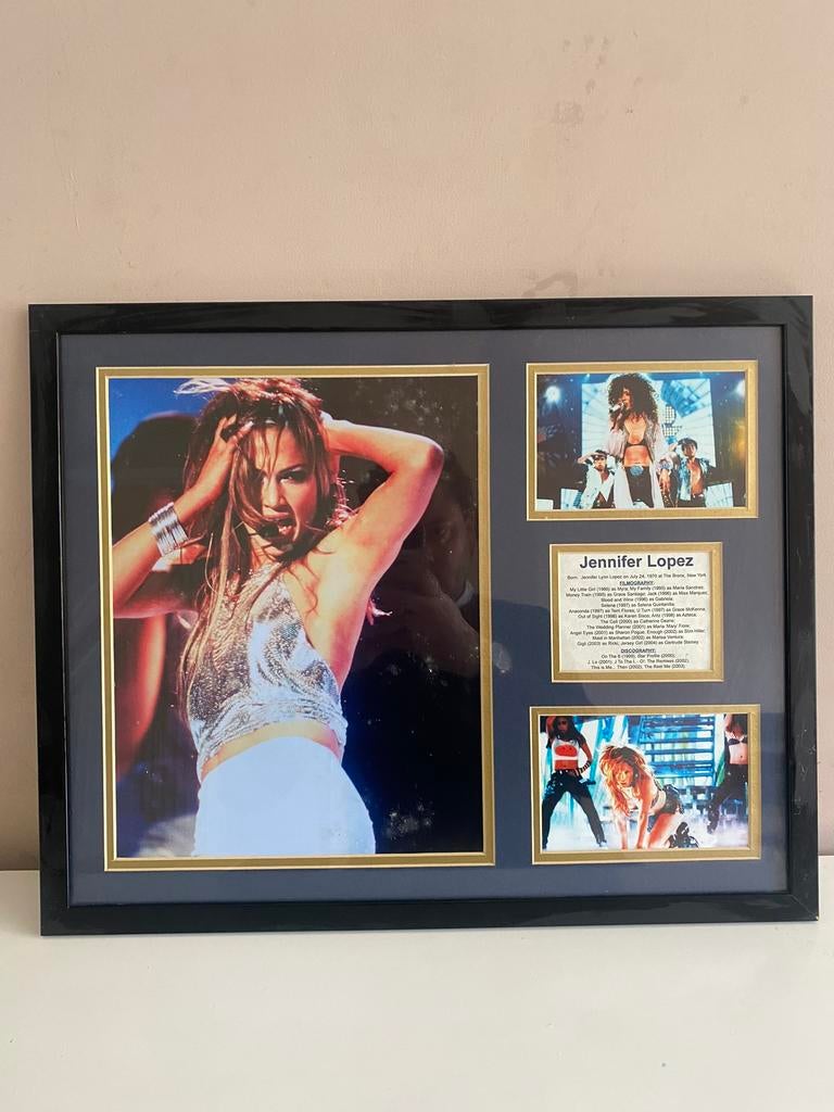 Ingelijste Jennifer Lopez, Ophalen of Verzenden