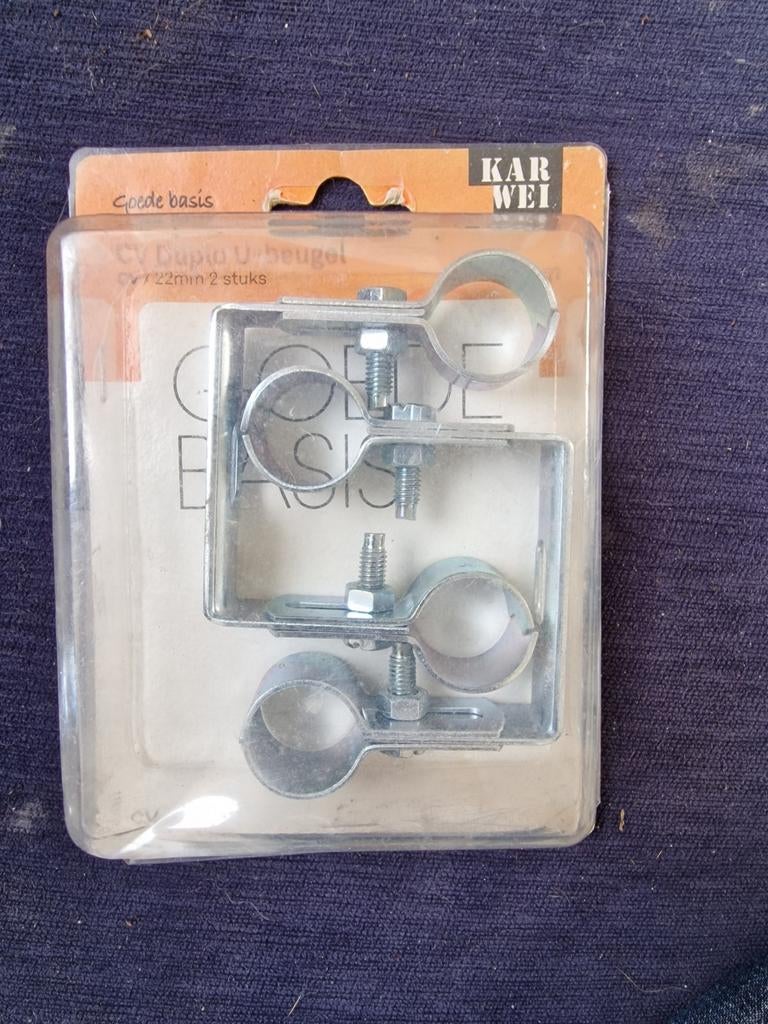 KARWEI CV Duplo U-beugel 22mm - 2 stuks, Ophalen of Verzenden, Nieuw