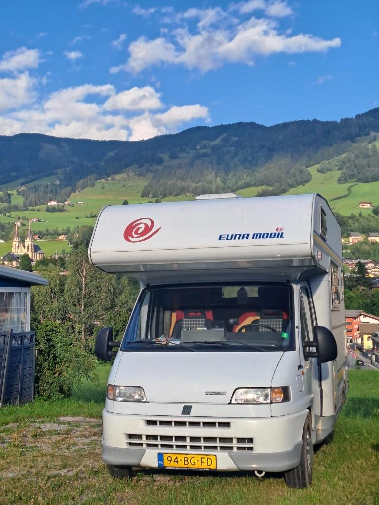 Camper: Fiat 230 – Eura Mobil Camper – 1995 – €12.500, Caravans en Kamperen, Campers, Alkoof, Ringverwarming, Reservewiel, Fiat