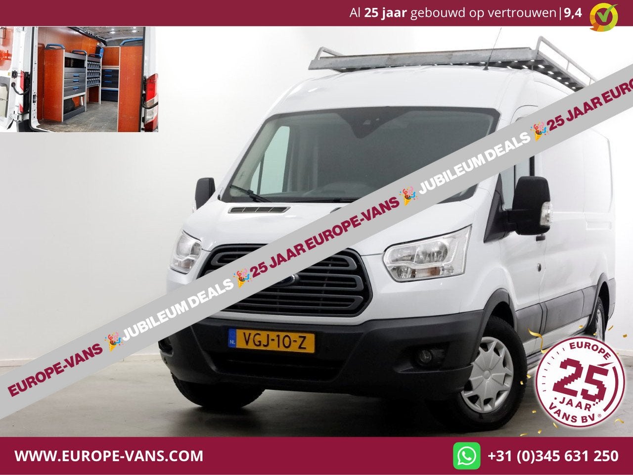 Ford Transit 350 2.0 TDCI 130pk L3H2 Trend Inrichting/230V/T, Auto's, Bestelauto's, Voorwielaandrijving, Euro 6, 4 cilinders, 2800 kg