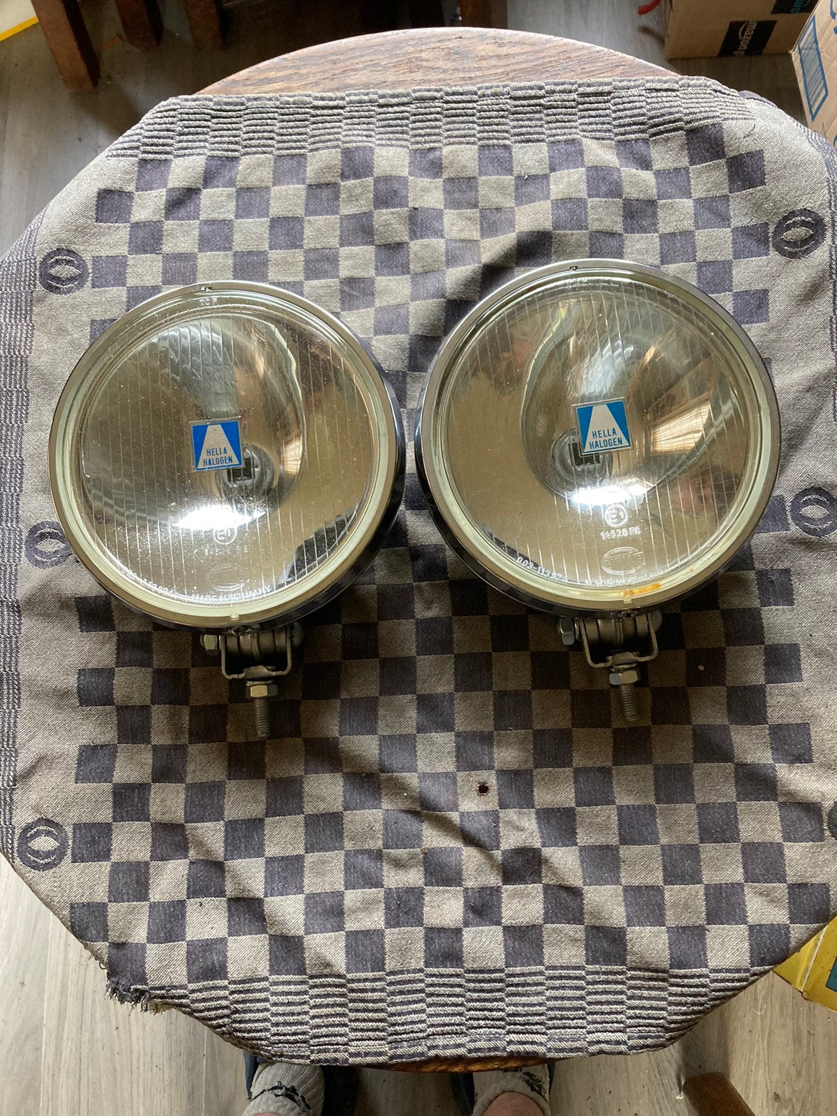 Oldtimer 2 Hella verstralers type 192, Auto-onderdelen, Ophalen of Verzenden, Gebruikt