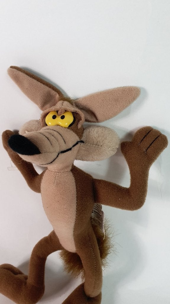 Vintage Wile E. Coyote Roadrunner knuffel, Warner Bros 1997., Tweedehands verkoop, Tweedehands verkoop, Gebruikt, Overige typen