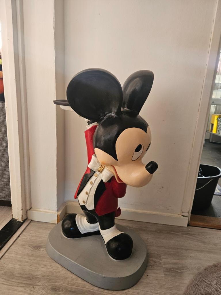 Mickey Mouse Beeld Ober - Uniek Decoratiestuk, Ophalen, Mickey Mouse, Gebruikt, Beeldje of Figuurtje