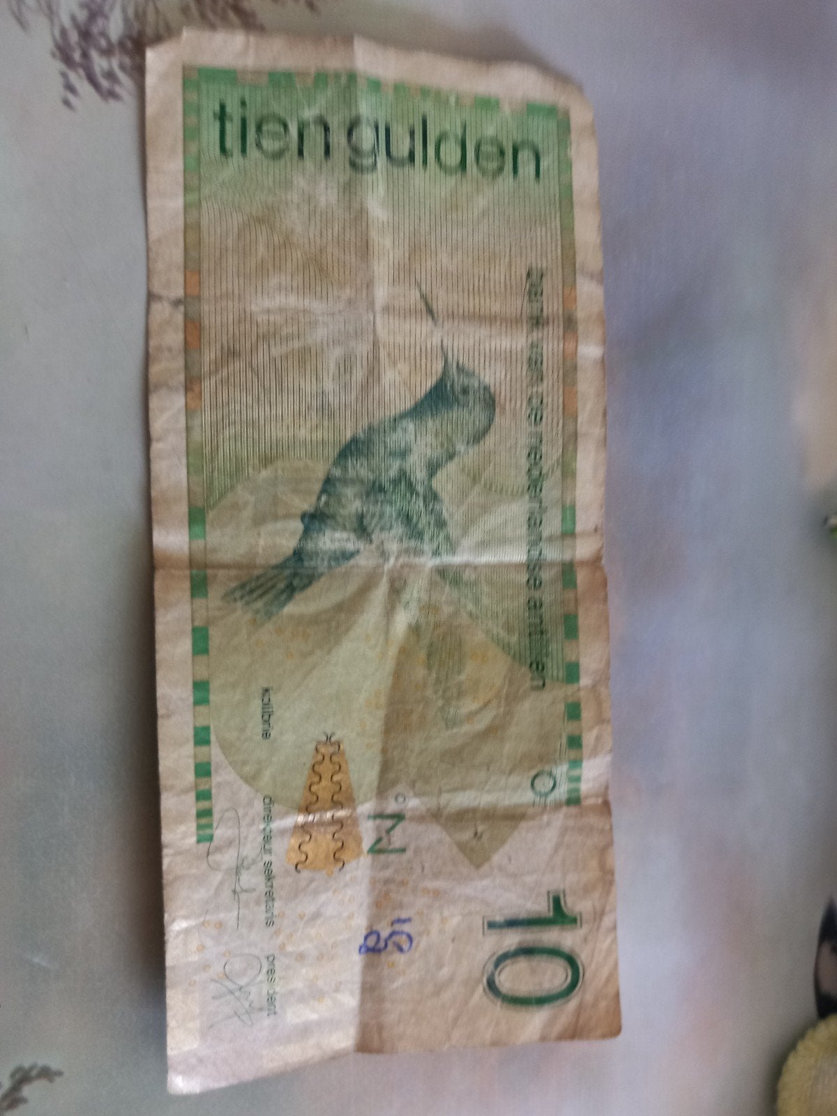 10 Gulden biljet Nederlandse Antillen - Kolibrie, Verzenden, 10 gulden, Los biljet