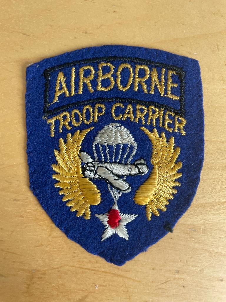 WW2 US emblemen, Allied Airborne/ Troop carrier/ Command, Verzamelen, Ophalen of Verzenden, Landmacht, Amerika, Embleem of Badge