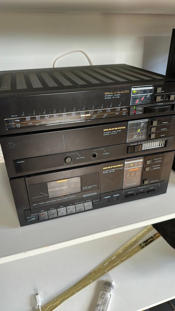 Marantz stereo toren met boxen, Gebruikt, Losse componenten, Ophalen, Tuner of Radio