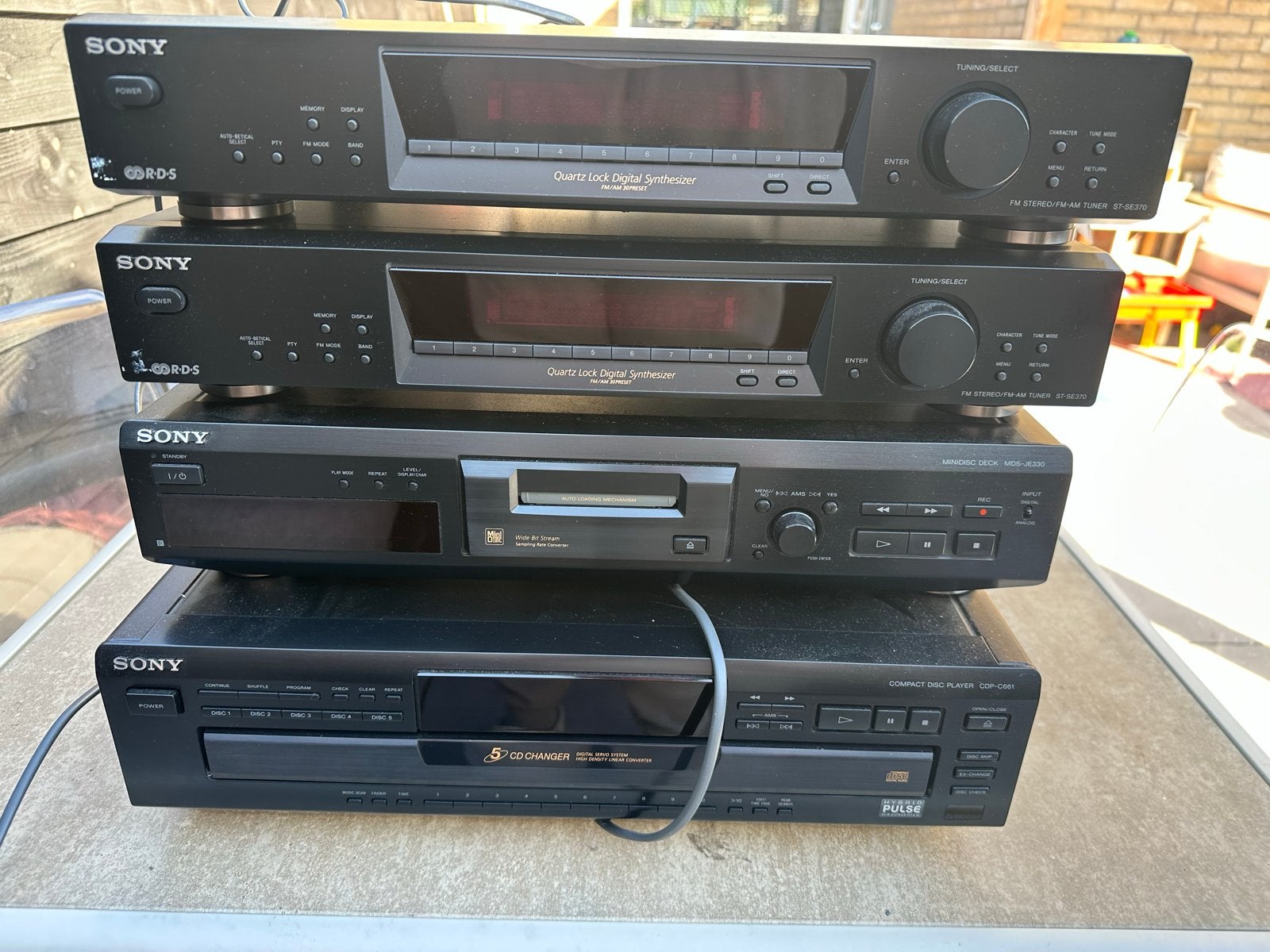 Sony Stereo Set met Tuner, Minidisc en CD-wisselaar, Audio, Tv en Foto, Ophalen, Gebruikt, Losse componenten, Sony
