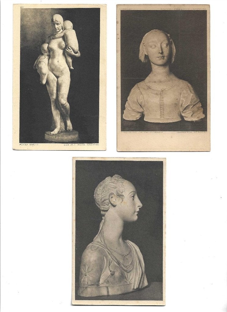 goudstikker collectie 3x  o.a adolf brutt  dersiderio  fiefo, Verzamelen, Verzenden, Voor 1920, Ongelopen, Overige thema's