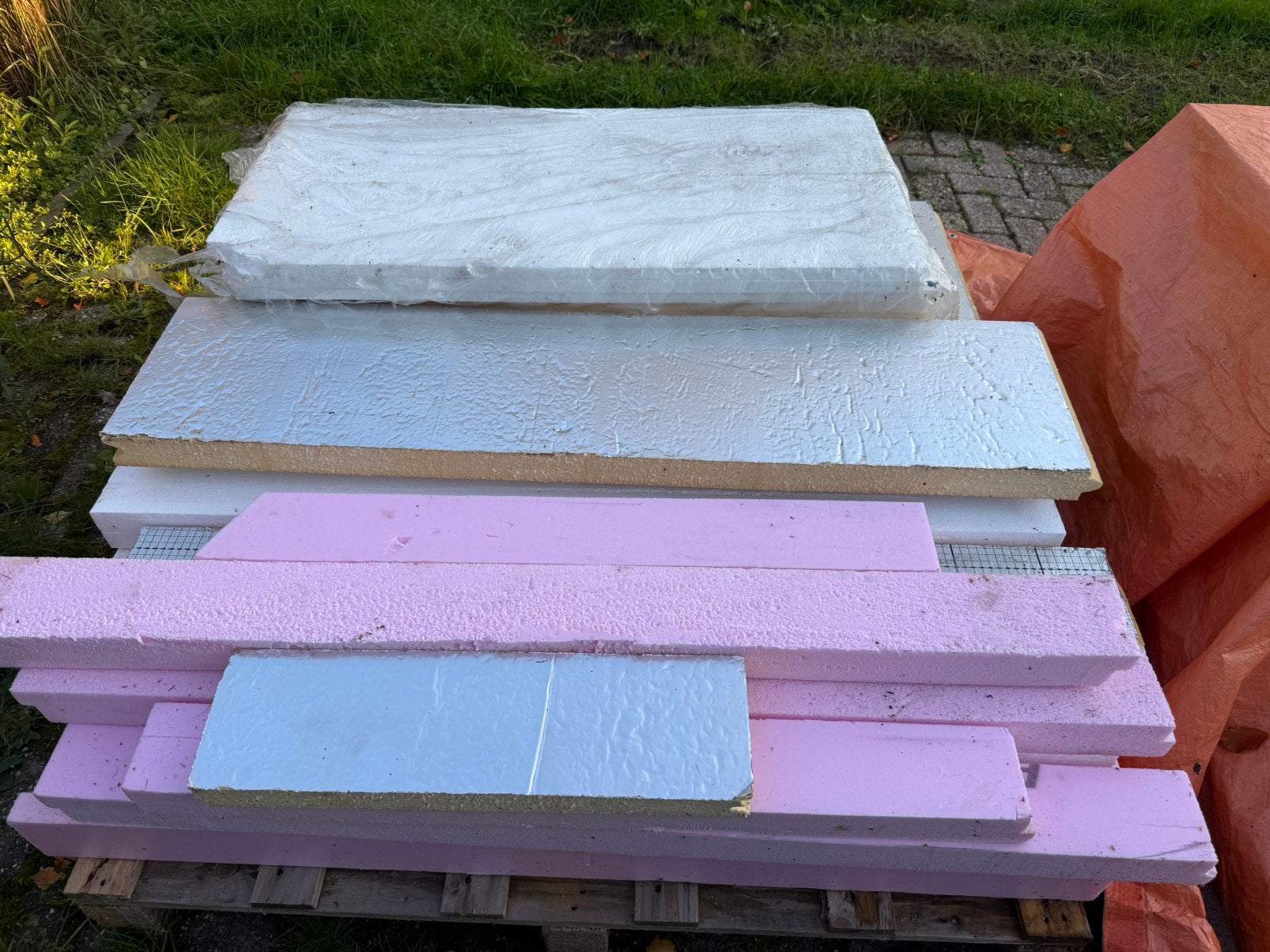 Partij isolatiemateriaal XPS EPS PIR, Ophalen, Overige materialen, 4 tot 8 cm, Vloerisolatie