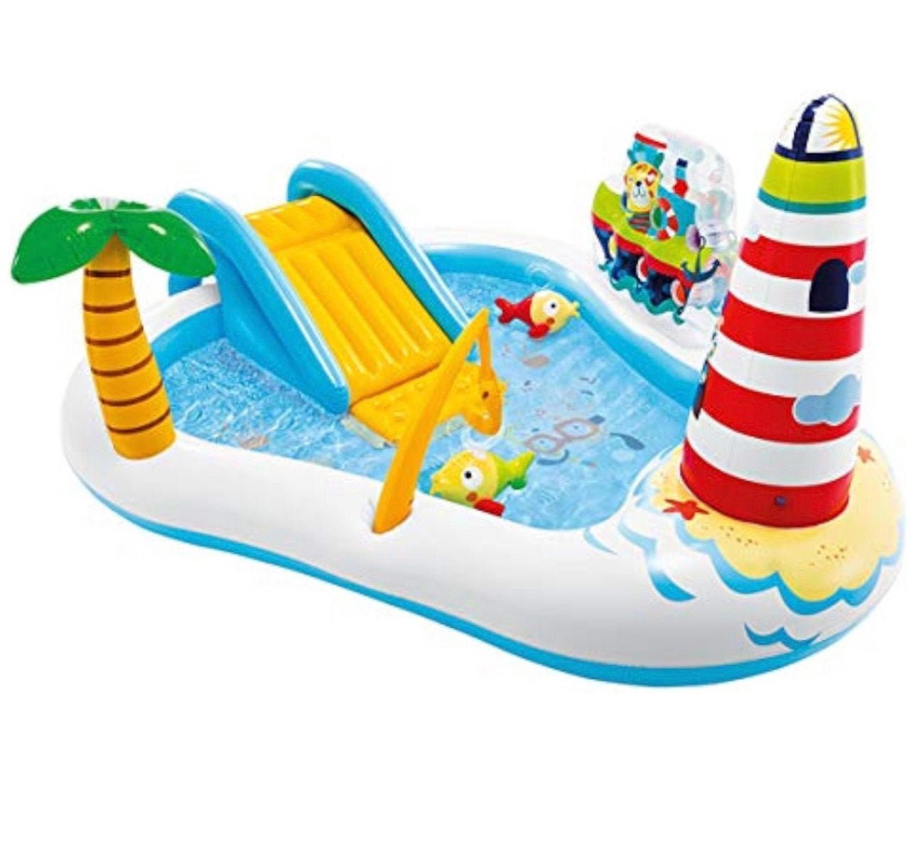 Intex 57162 Zeeparadijs zwembad met accessoires 218x188x99cm, Ophalen, Minder dan 80 cm, Rond, 300 cm of meer