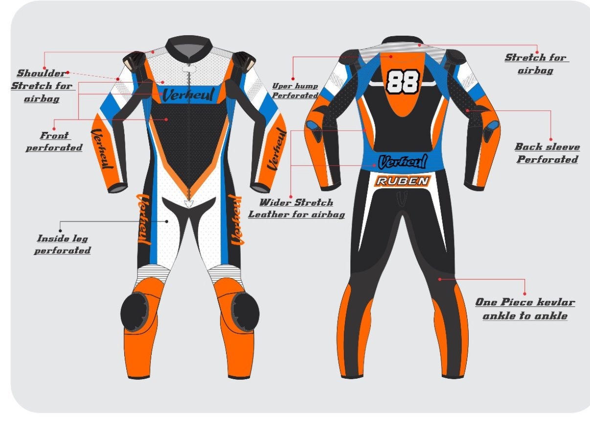 Motorpak op maat en naar eigen design - Verheulleathers, Motoren, Ophalen of Verzenden, Nieuw met kaartje, Dames, Overall