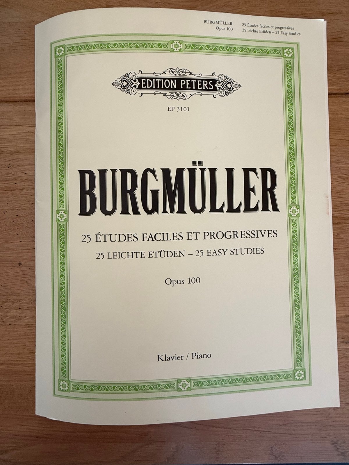 Burgmüller: 25 Études Faciles et Progressives, Opus 100, Muziek en Instrumenten, Klassiek, Les of Cursus, Nieuw, Ophalen of Verzenden