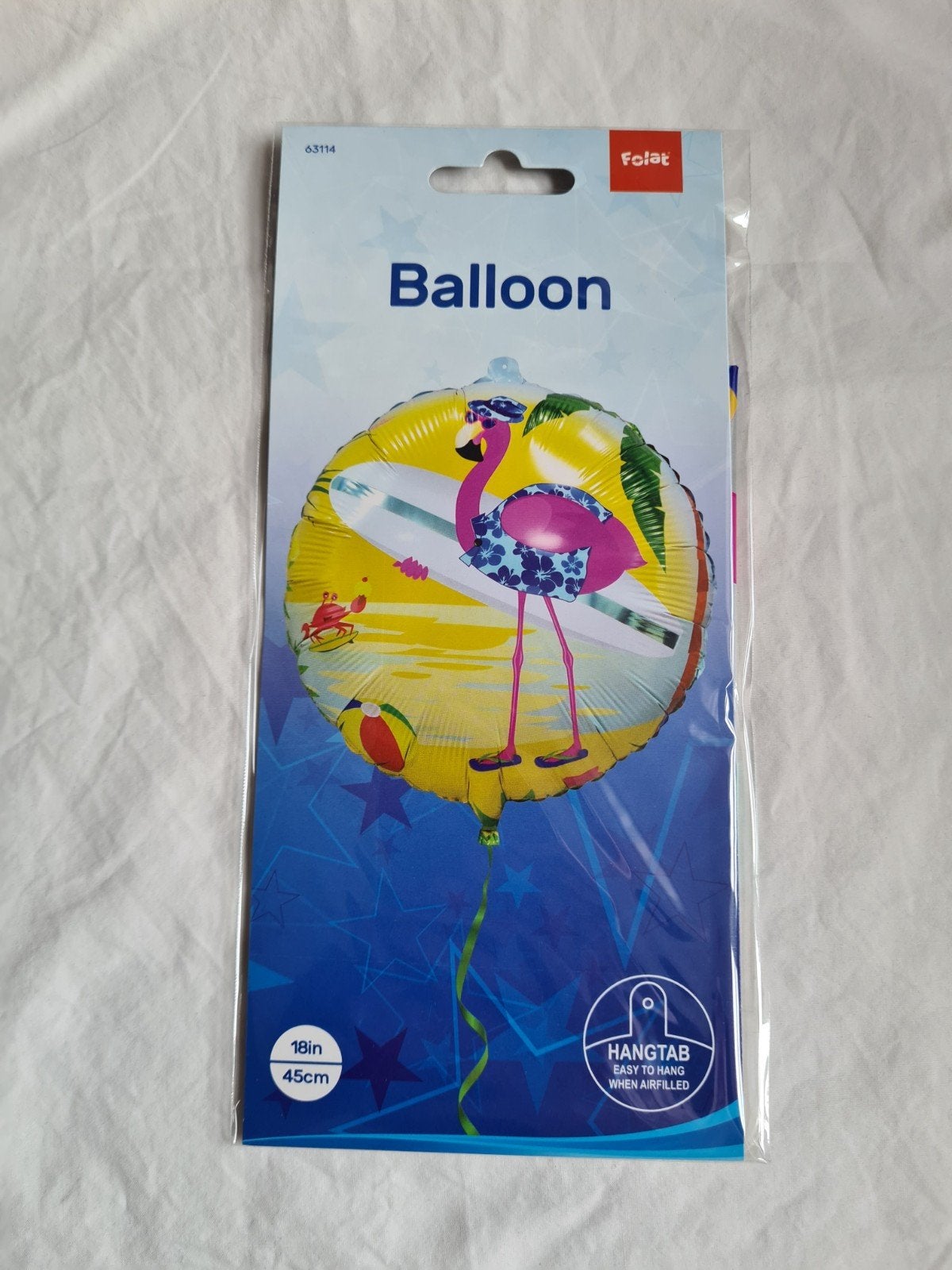 Foto 3 van Folieballon Flamingo op Surfplank - Zomerse Decoratie 45cm