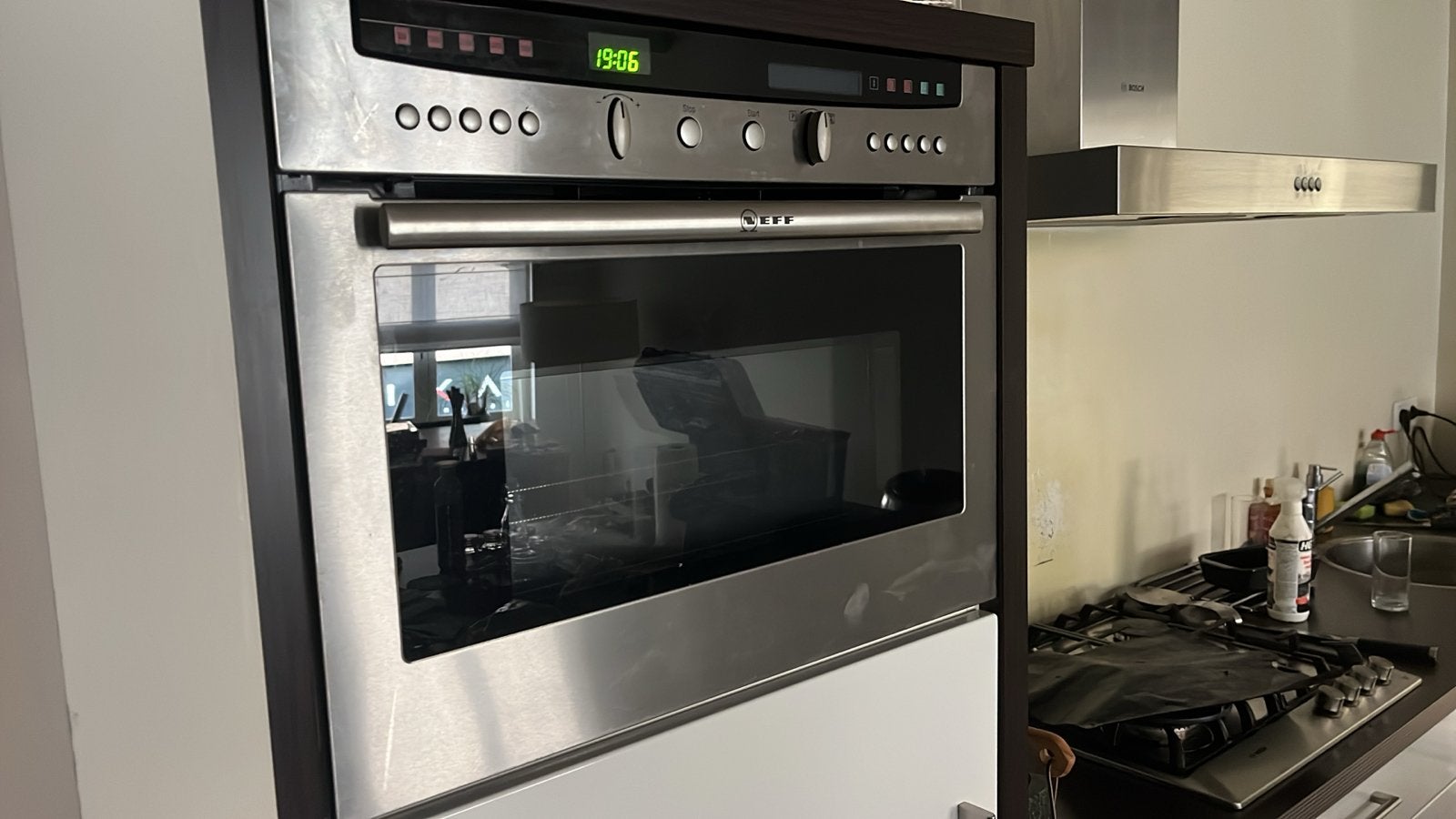 Bosch Inbouw Oven met Hete Lucht en Grill (Magnetron defect), Ophalen, Gebruikt, Hete lucht, Bosch