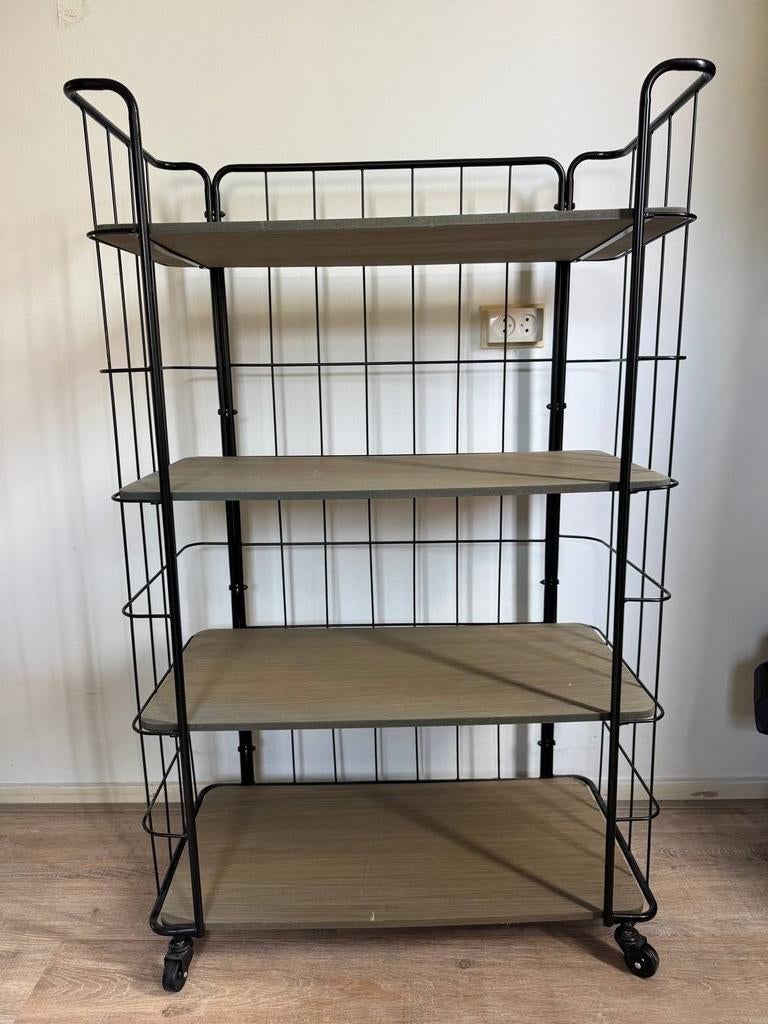 Bakkerskast / Opbergrek met 4 planken (127x80x40cm), Huis en Inrichting, Kasten | Overige, Ophalen, Gebruikt