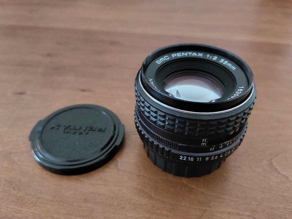 SMC Pentax 55mm F2, Gebruikt, Standaardlens, Pentax K-mount, 55 mm