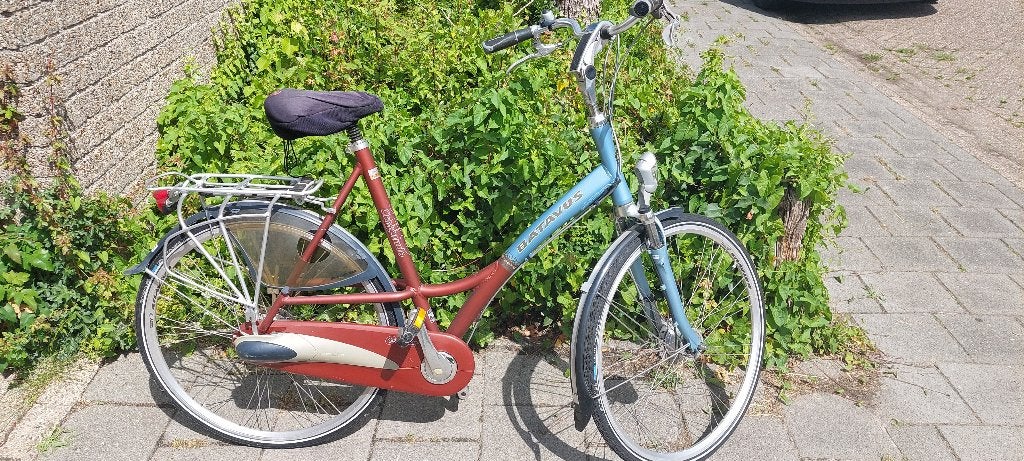 Damesfiets, hoog model, Ophalen, Gebruikt, Batavus, 56 cm of meer