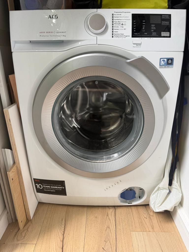 AEG 6000 series, Witgoed en Apparatuur, Ophalen, 6 tot 8 kg, Minder dan 85 cm, 1600 toeren of meer