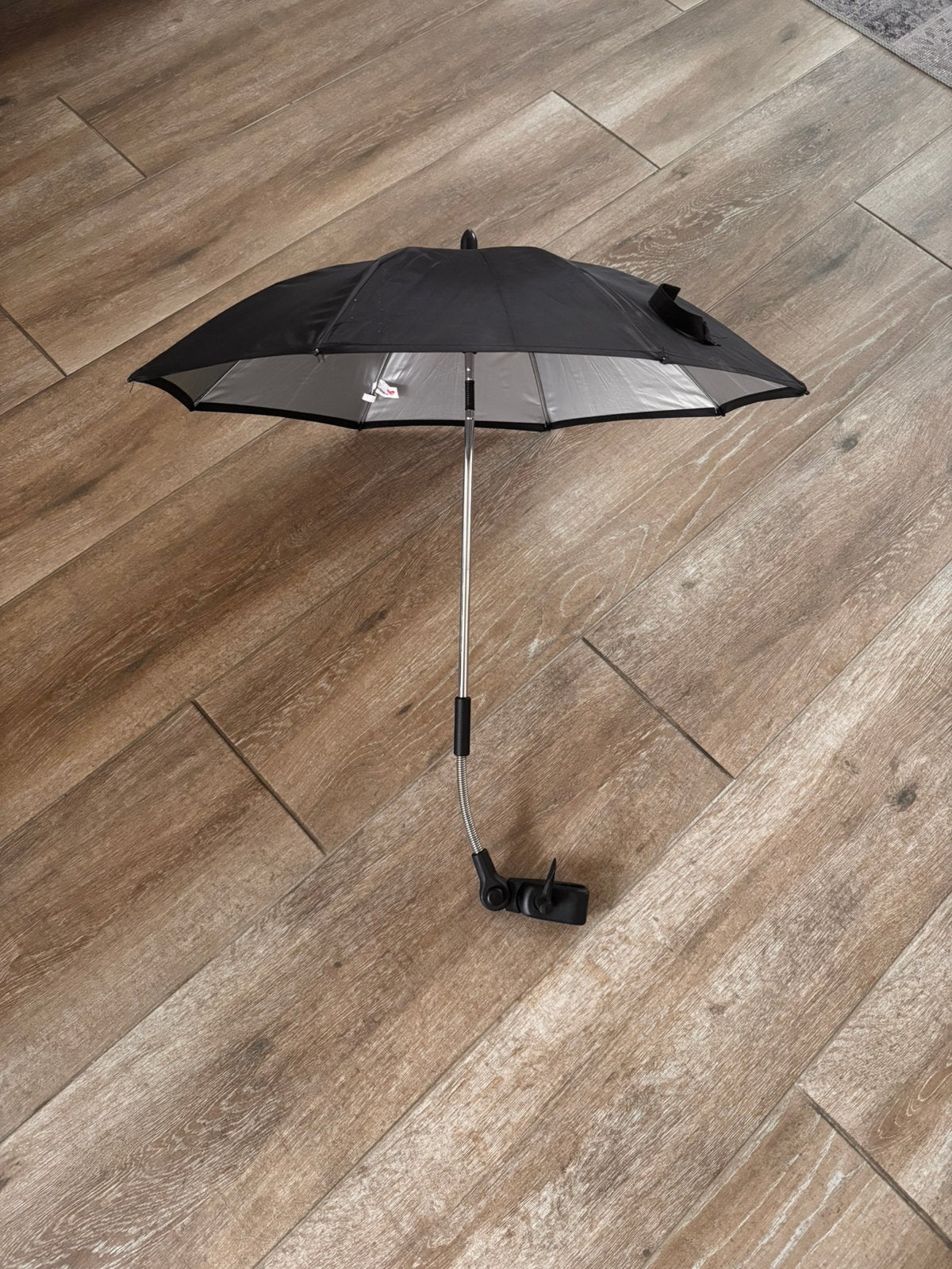 Prenatal kinderwagenparasol – zwart/zilver parasol, Ophalen of Verzenden, Nieuw, Kinderwagen, Overige merken