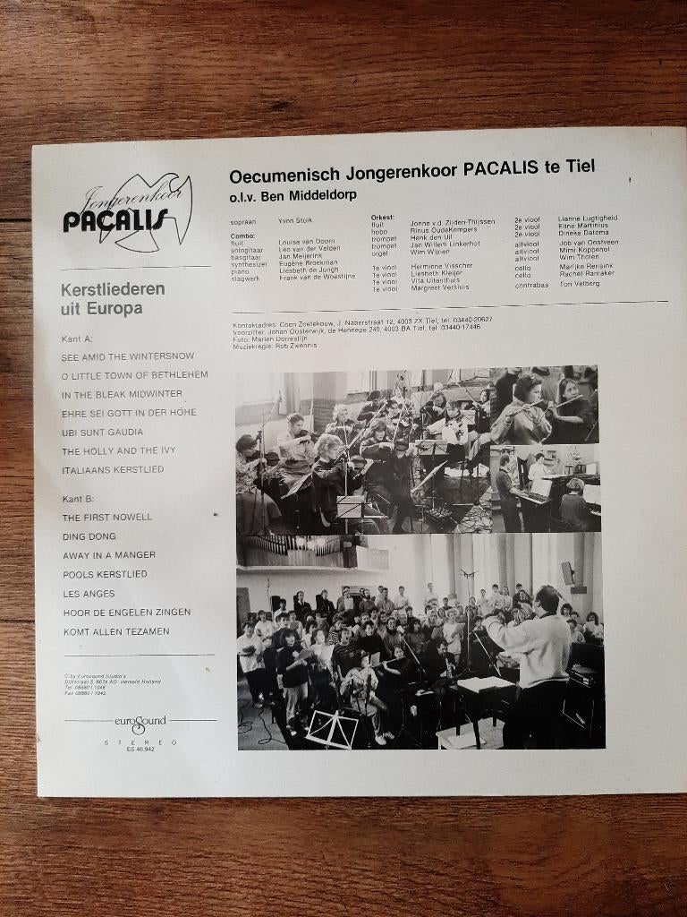 TIEL Pacalis - Oecum. Jongerenkoor- Kerst LP-ook VERZENDEN, Ophalen, Zo goed als nieuw