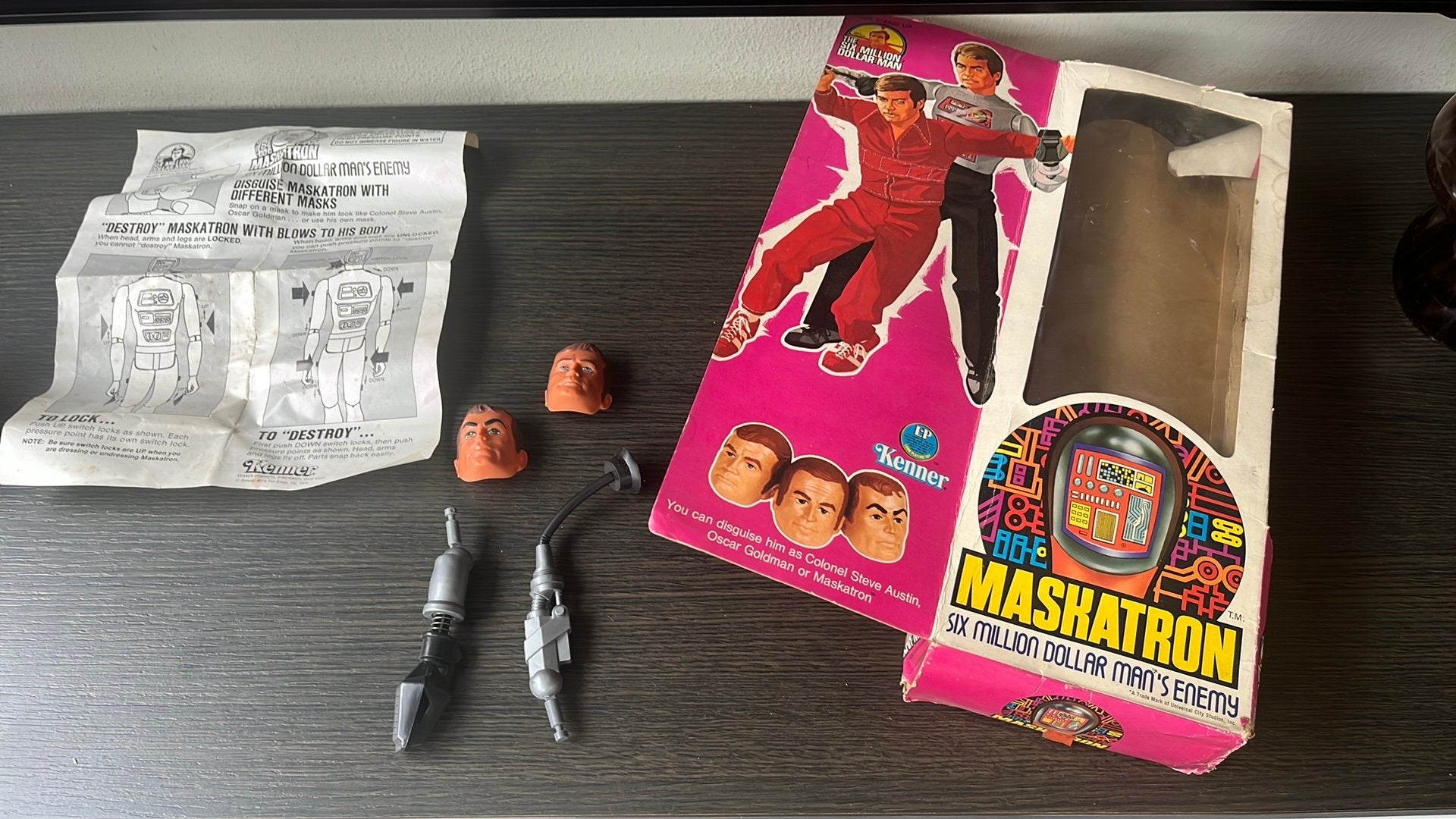 Maskatron man van 6 millioen serie Kenner, Ophalen, Zo goed als nieuw