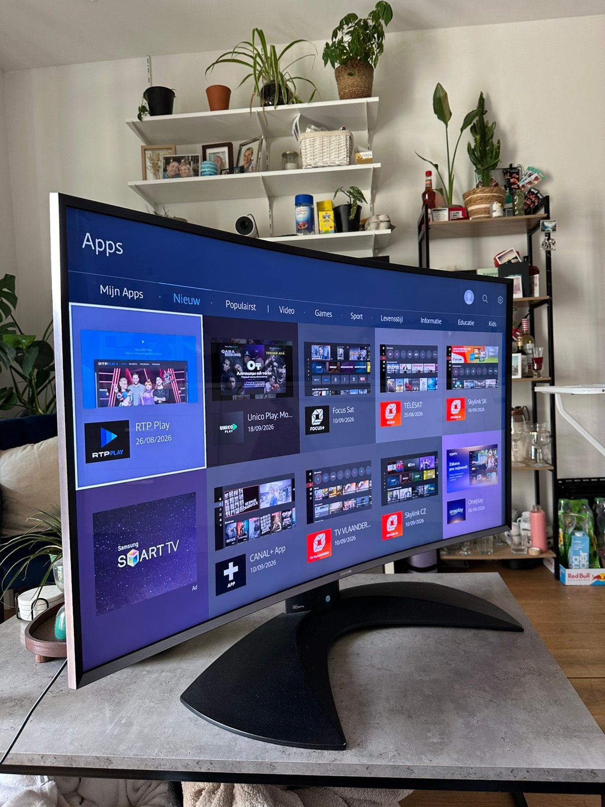 Samsung 48” Curved Ultra HD 4K Smart TV + Afstandsbediening, Ophalen, LED, 50 Hz, Zo goed als nieuw