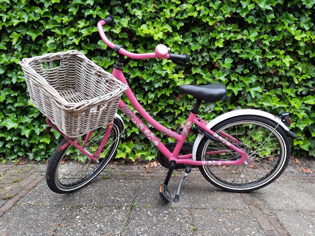 Roze meisjesfiets van het merk Aldo, Ophalen, Gebruikt, Terugtraprem, 20 inch of meer